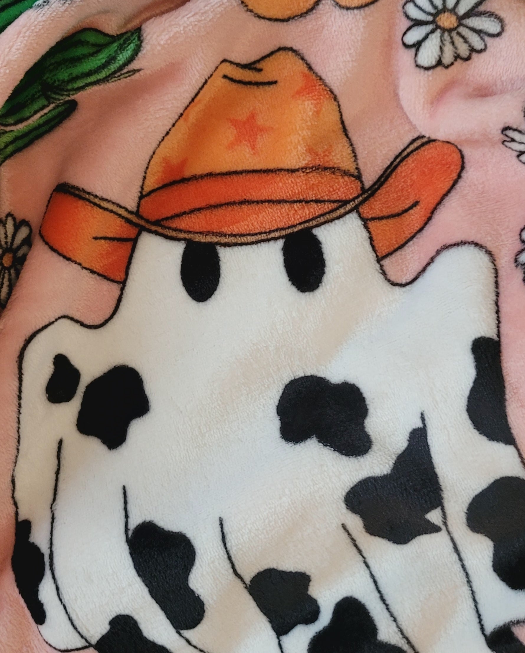 Graveyard Goods Plush Halloween Country western Ghost throw