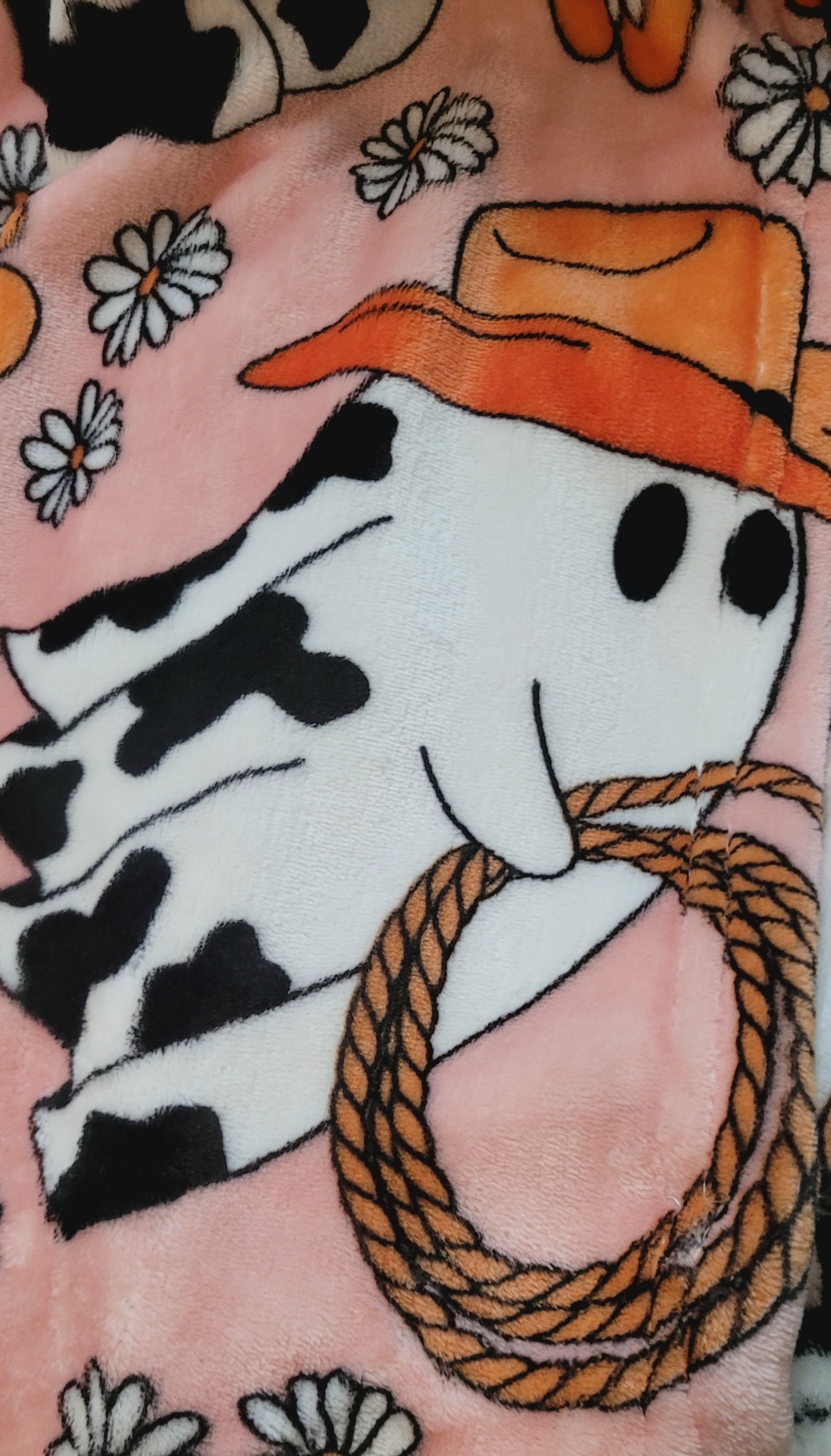 Graveyard Goods Plush Halloween Country western Ghost throw