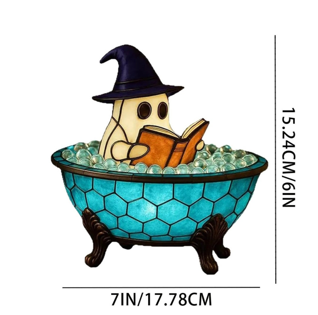 Halloween ghost bubble bath lamp