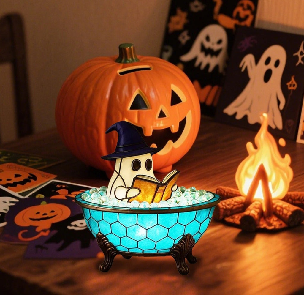 Halloween ghost bubble bath lamp