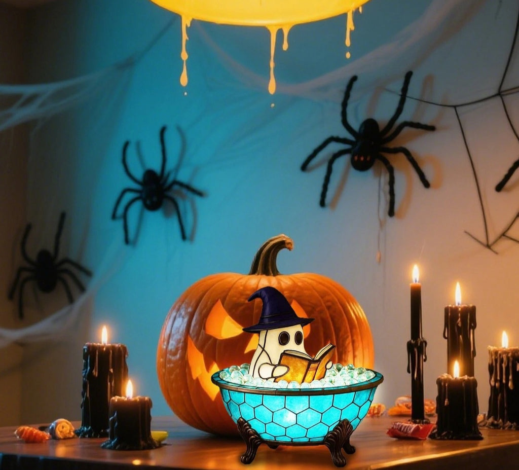 Halloween ghost bubble bath lamp